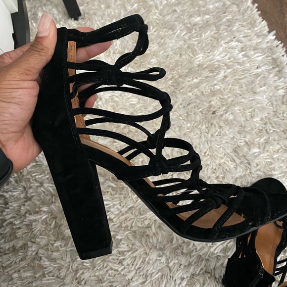 F21 Brand New Strappy Black Heels - Picture 5 of 9